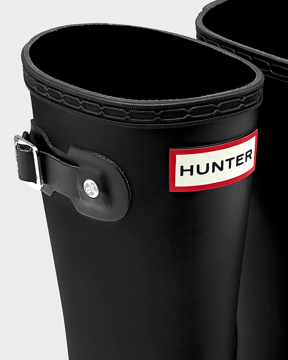 Kids Hunter Original Big - Rain Boots Black - 1978-QJYTG